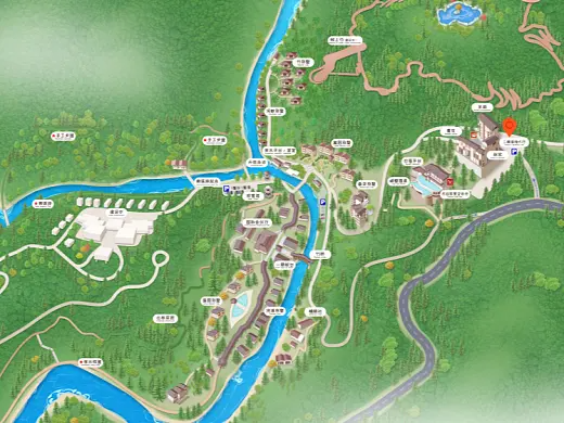 梅江结合景区手绘地图智慧导览和720全景技术，可以让景区更加“动”起来，为游客提供更加身临其境的导览体验。