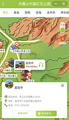 梅江景区手绘地图智慧导览和语音结合，让景区“活”起来